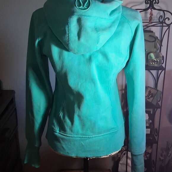 Lululemon Women's Teal Scuba Hoodie Jacket Size 8 - Picture 6 of 12